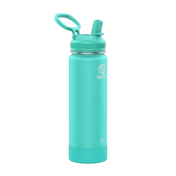 Takeya Actives Reusable Water Bottle With Straw, 24 Oz, Teal