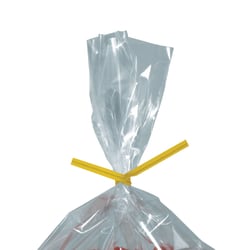 Partners Brand Paper Twist Ties, 5/32" x 7", Yellow, Case Of 2,000