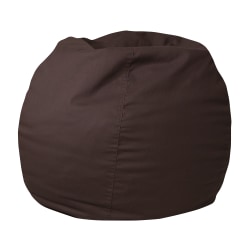 Flash Furniture Small Bean Bag Chair For Kids And Teens, Brown