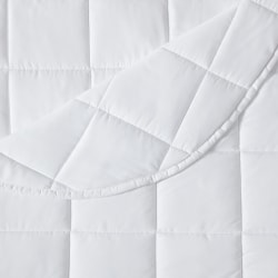 Flourish Microfiber Quilted Blankets, Queen, White, Total Qty 4