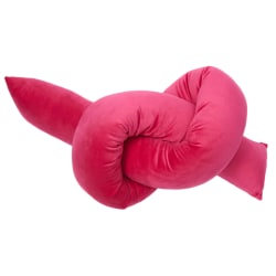Dormify Zoe Knot Shaped Pillow, Hot Pink