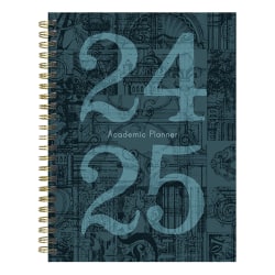 2024-2025 TF Publishing Medium Weekly/Monthly Planner, Mineral, 8" x 6-1/2", July To June