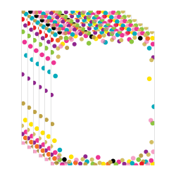 Teacher Created Resources Confetti Computer Paper, 8.5" x 11", 50 Sheets Per Pack, Set Of 6 Packs