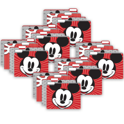 Eureka File Folders, Letter Size, Mickey Mouse Throwback, 4 Per Pack, Set Of 6 Packs