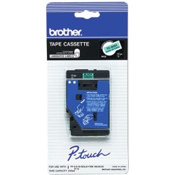 Brother® P-Touch Tape Roll, Black on Green, 10936397