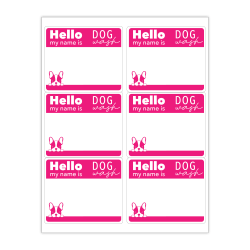 Custom Printed 1-Color Laser Sheet Labels And Stickers, 3-1/3" x 4" Rectangle, 6 Per Sheet, 100 Sheets Per Box
