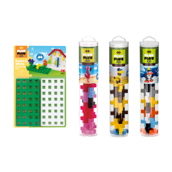 Plus-Plus Building Blocks Big Zoo Tubes & Baseplate Bundle