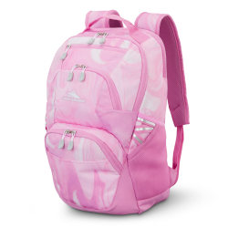 High Sierra Swoop Laptop Backpack With 17" Laptop Pocket, Pink Marble Swirl