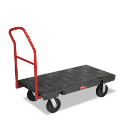 Rubbermaid® Commercial Platform Truck, 2,000 lb Capacity, 24 x 48 x 7, Black