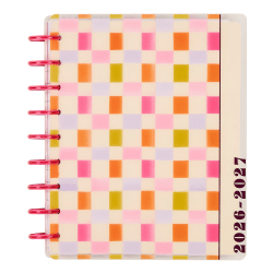 Happy Planner Monthly/Weekly Classic Disc-Bound Planner, 7" x 9-1/4", Sunshine Blooms, July 2026 to June 2027, Total Quantity 1