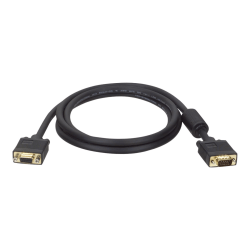 Eaton Tripp Lite Series VGA High-Resolution RGB Coaxial Cable (HD15 M/F)), 10 ft. (3.05 m) - VGA extension cable - HD-15 (VGA) (M) to HD-15 (VGA) (F) - 10 ft - molded - black