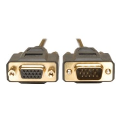 Eaton Tripp Lite Series VGA Monitor Extension Cable, 640x480 (HD15 M/F), 25 ft. (7.62 m) - VGA extension cable - HD-15 (VGA) (F) to HD-15 (VGA) (M) - 25 ft - molded