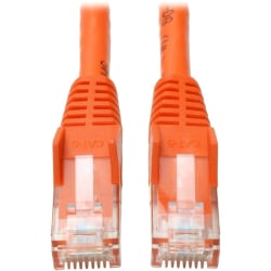 Eaton Tripp Lite Series Cat6 Gigabit Snagless Molded (UTP) Ethernet Cable (RJ45 M/M), PoE, Orange, 3 ft. (0.91 m) - N201003OR