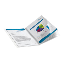 Office Depot® Brand Poly Bound Presentation Book, 12 Pockets, White