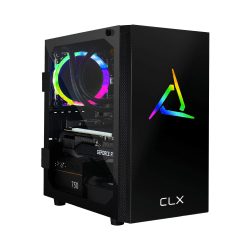CLX SET TGMSETRTM0B07BM Liquid-Cooled Gaming Desktop PC, AMD Ryzen 7, 32GB Memory, 3TB Hard Drive/480GB Solid State Drive, Windows® 10 Home