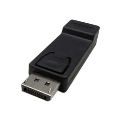 4XEM DisplayPort To HDMI Adapter - 1 Pack - 1 x 20-pin DisplayPort Digital Audio/Video Male - 1 x 19-pin HDMI Digital Audio/Video Female - 1920 x 1200 Supported - Black
