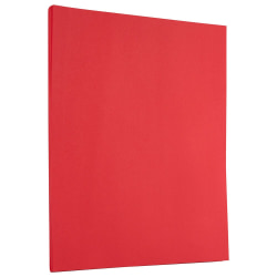 JAM Paper® Color Paper, Ruby Red, Letter (8.5" x 11"), 100 Sheets Per Pack, 24 Lb, 30% Recycled