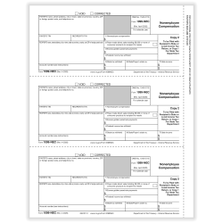 ComplyRight® 1099-NEC Tax Forms, Payer Copy C, 3-Up, 8-1/2" x 11", Pack Of 150 Forms