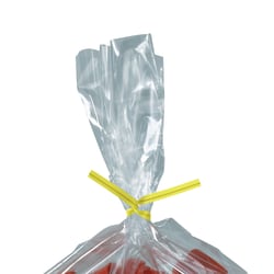 Partners Brand Plastic Twist Ties, 5/32" x 4", Yellow, Case Of 2,000