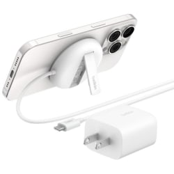 Belkin BoostCharge Magnetic Wireless Charging Pad, White, WIA011TTWH