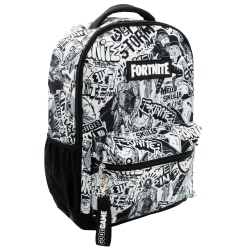 Accessory Innovations Fortnite Backpack With 15.6" Laptop Pocket, Black/White