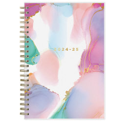 2024-2025 Blue Sky Planning Weekly/Monthly Calendar, 5" x 8", Pink/Purple/Green, July 2024 To June 2025, 133682-A