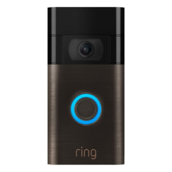 Ring HD Video Doorbell 2, Venetian Bronze, 6022390