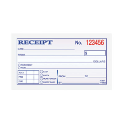 TOPS® Carbonless Money Receipt Book, 2 Part, 2 3/4" x 5", Set Of 50 Sheets