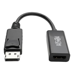 Tripp Lite DisplayPort To HDMI 2.0 Adapter, 6', Black