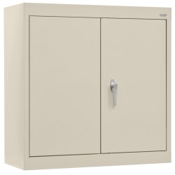 Sandusky 30"W Wall-Mount Storage Cabinet, Putty
