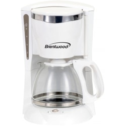 Brentwood 12-Cup Coffee Maker, White