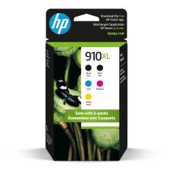 HP 910XL CMY/910XL Black Combo 5-PK