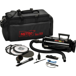 MetroVac DataVac Portable Vacuum Cleaner - 1267.69 W Motor - 72" Hose Length - HEPA - AC Supply - 7.50 A - Black