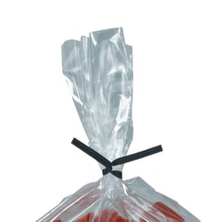 Partners Brand Plastic Twist Ties, 5/32" x 7", Black, Case Of 2,000