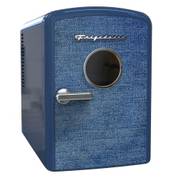 Frigidaire® 9-Can Mini Fridge Cooler with Denim Door, Indigo, EFMIS199-INDIGODENIM