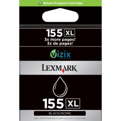 Lexmark™ 155XL Black High-Yield Ink Cartridge, 14N1619