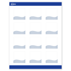 Avery® Printable Cards With Sure Feed® Technology, 2" x 2", Matte White With Colorful Design, Pack Of 120