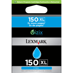 Lexmark™ 150XL Cyan High-Yield Ink Cartridge, 14N1797