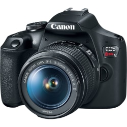 Canon EOS Rebel T7 24.1 Megapixel Digital SLR Camera with Lens - 0.71" - 2.17" (Lens 1), 2.95" - 11.81" (Lens 2) - Autofocus - 3"LCD - 3.1x/4x Optical Zoom - 6000 x 4000 Image - 1920 x 1080 Video - HD Movie Mode - Wireless LAN
