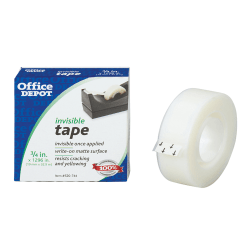 Office Depot® Brand Invisible Tape, 3/4" x 1,296"