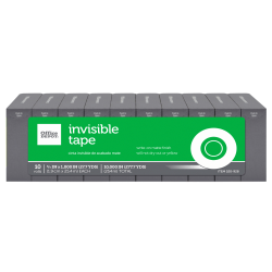 Office Depot® Brand Invisible Tape Refills, 3/4" x 1,000", Pack Of 10