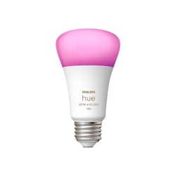 Philips Hue White and Color Ambiance - LED light bulb - shape: A19 - E26 - 10.5 W (equivalent 75 W) - 16 million colors/warm to cool white light - 2000-6500 K