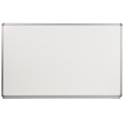 Flash Furniture Magnetic Dry-Erase Whiteboard, 36" x 60", Aluminum Frame With Silver Finish