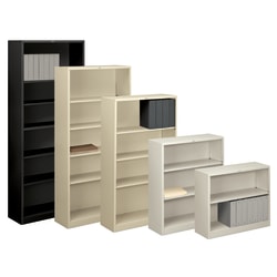 HON® Brigade® Steel Modular Shelving Bookcase, 2 Shelves, 29"H x 34-1/2"W x 12-5/8"D, Light Gray