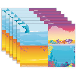 Eureka Name Tags, 2-7/8" x 2-1/4", Seas The Day, 40 Name Tags Per Pack, Bundle Of 6 Packs
