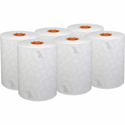 Scott Paper Towel - 8" Width x 580 ft Length - White, Orange - Paper - 6 / Carton