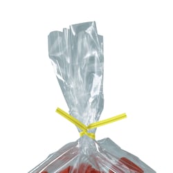 Partners Brand Plastic Twist Ties, 5/32" x 10", Yellow, Case Of 2,000