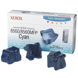 Xerox® 8560 Phaser High-Yield Cyan Solid Ink, Pack Of 3, 108R00723