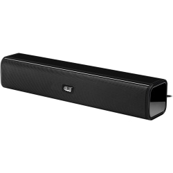 Adesso Xtream S5 USB-Powered Desktop Computer Sound Bar Speaker with Dynamic Sound- 5W x 2 - Portable - Works with Computer Desktop, Laptop. Ideal for Zoom, Microsoft Team, Skype, Webex and Google Meet