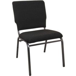 Flash Furniture Advantage Multipurpose Church Chair, Black/Silver Vein